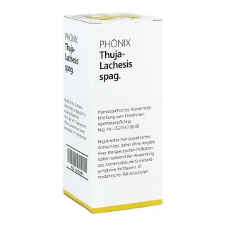 Phönix Thuja lachesis spag. Tropfen 100 ml von PHöNIX LABORATORIUM GmbH PZN 04223895