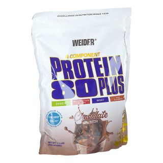 Protein 80 Plus Schokolade Pulver 500 g von AMOSVITAL GmbH PZN 02237539