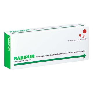 Rabipur Plv.+lm Z.her.e.injektionslsg.i.fertigspr. 1 stk von BAVARIAN NORDIC A/S PZN 16632601