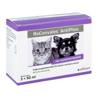 Reconvales Antiphos flüssig für Hunde /Katzen 3X90 ml von alfavet Tierarzneimittel GmbH PZN 11095877