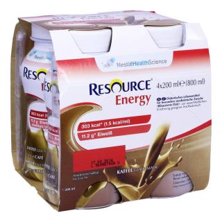 Resource Energy Coffee 4X200 ml von Nestle Health Science (Deutschla PZN 00183087