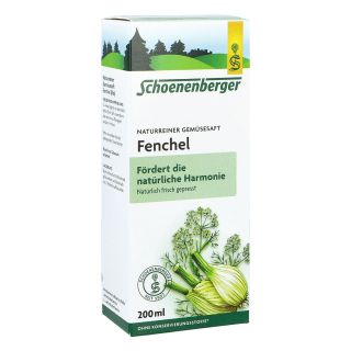 Schoenenberger Naturreiner Gemüsesaft Fenchel 200 ml von SALUS Pharma GmbH PZN 00699690