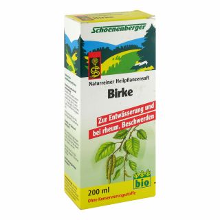 Schoenenberger Naturreiner Heilpflanzensaft Birke 200 ml von SALUS Pharma GmbH PZN 00692073