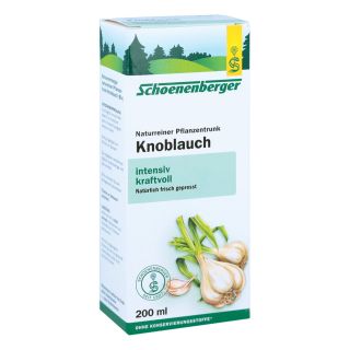 Schoenenberger Naturreiner Pflanzentrunk Knoblauch 200 ml von SALUS Pharma GmbH PZN 01159487