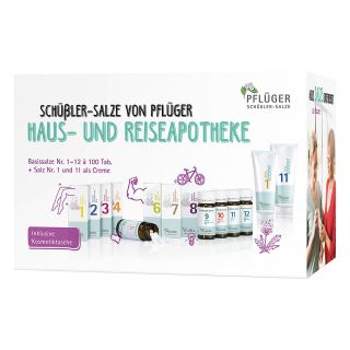 Schüßler-Salze Haus/Reiseapotheke 1-12 Tabletten+ 1+11 Creme 1 stk von Homöopathisches Laboratorium Ale PZN 06729943