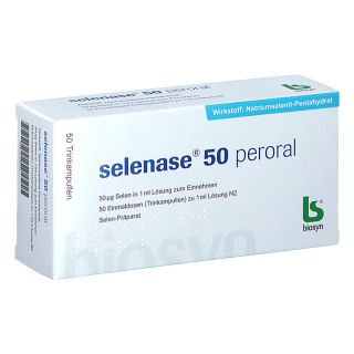 Selenase 50 peroral Lösung zum Einnehmen 50X1 ml von biosyn Arzneimittel GmbH PZN 01240315