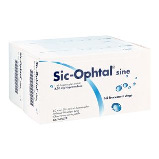Sic Ophtal sine Augentropfen Augentropfen 120X0.6 ml von Dr. Winzer Pharma GmbH PZN 00028814