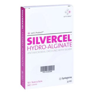 Silvercel Hydroalginat Verband 5x5cm 10 stk von  PZN 00032098