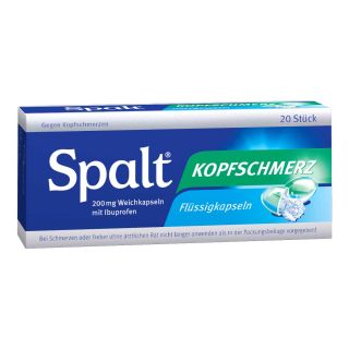 Spalt Kopfschmerz 200mg Weichkapseln 20 stk von PharmaSGP GmbH PZN 00659940