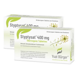 Styptysat 400 Mg überzogene Tabletten 2X30 stk von Johannes Bürger Ysatfabrik GmbH PZN 18196759