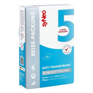 Syneo 5 Antitranspirant Reise-packung Tücher 8X2.5 M von Drschka Trading PZN 13657664