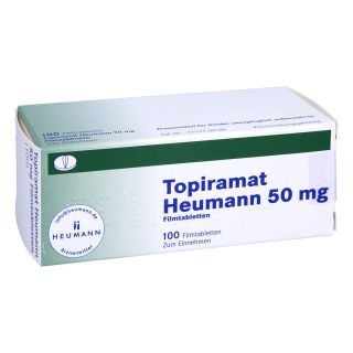 Topiramat Heumann 50 mg Filmtabletten 100 stk von HEUMANN PHARMA GmbH & Co. Generi PZN 03327664