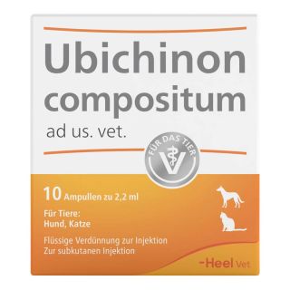Ubichinon compositum ad usus vet.Ampullen 10 stk von Biologische Heilmittel Heel GmbH PZN 15300363