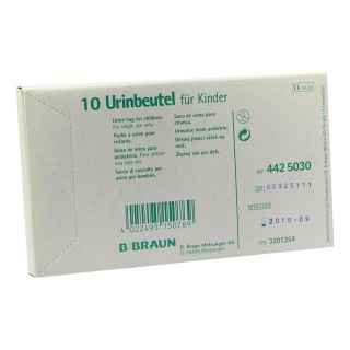 Urin Beutel für Kdr.z.ankleben steril ohne Antir.Vent. 10 stk von B. Braun Melsungen AG PZN 03201354