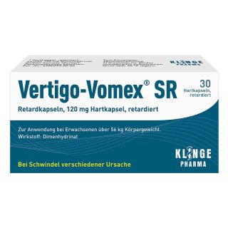 Vertigo-Vomex SR Retardkapseln 30 stk von Klinge Pharma GmbH PZN 17528343