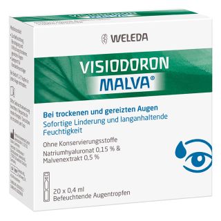 Visiodoron Malva Augentropfen in Einzeldosispipet. 20X0.4 ml von WELEDA AG PZN 08864740