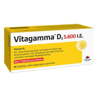 Vitagamma D3 5.600 I.e. Vitamin D3 Nem Tabletten 50 stk von Wörwag Pharma GmbH & Co. KG PZN 11239454