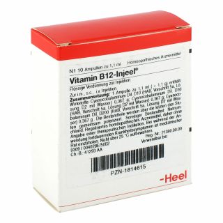 Vitamin B12 Injeel Ampullen 10 stk von Biologische Heilmittel Heel GmbH PZN 01814615
