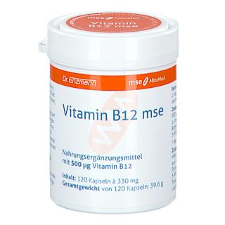 Vitamin B12 Mse Kapseln 120 stk von MSE Pharmazeutika GmbH PZN 09536328