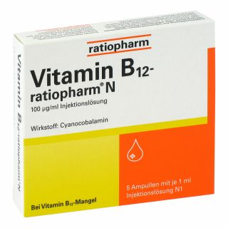 Vitamin B12 ratiopharm N Ampullen 5X1 ml von ratiopharm GmbH PZN 07260796