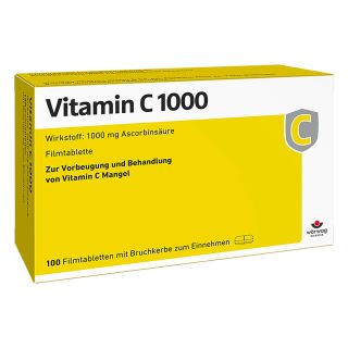 Vitamin C 1000 Filmtabletten 100 stk von Wörwag Pharma GmbH & Co. KG PZN 00652228