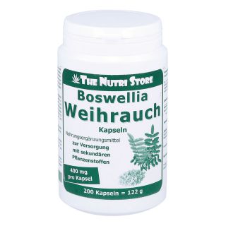 Weihrauch 400 mg Kapseln 200 stk von Hirundo Products PZN 00432283