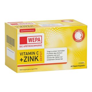 Wepa Vitamin C+Zink Kapseln 60 stk von WEPA Apothekenbedarf GmbH & Co K PZN 17935077