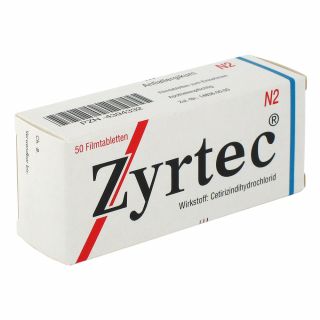 Zyrtec 10mg 50 stk von UCB Pharma GmbH PZN 04394332