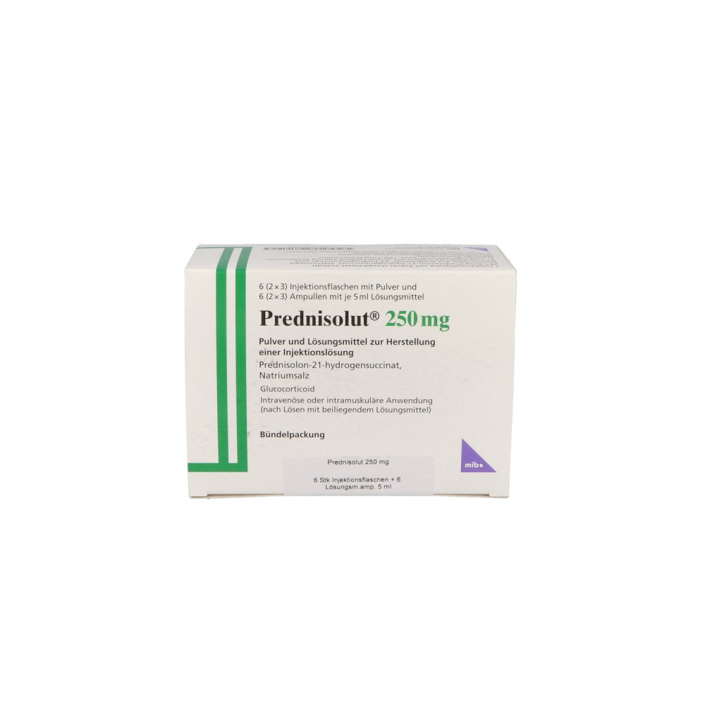 Prednisolut 250 mg Plv.u.lm.z.h.e.injektionslsg. 6 stk