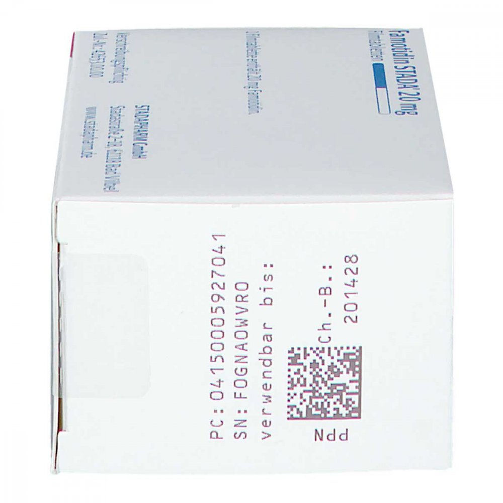 Famotidin Stada 20 mg Filmtabletten 100 stk