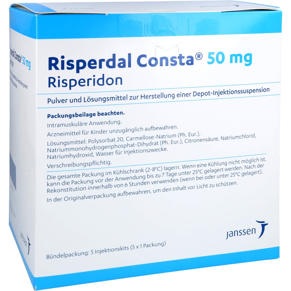 Risperdal Consta 50 mg Trockensubst.m.lösungsm. 5 stk