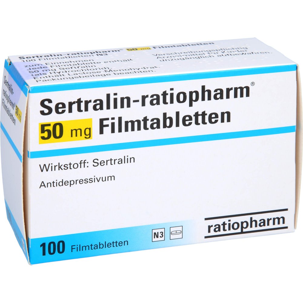 Sertralinratiopharm 50mg 100 stk günstig bei
