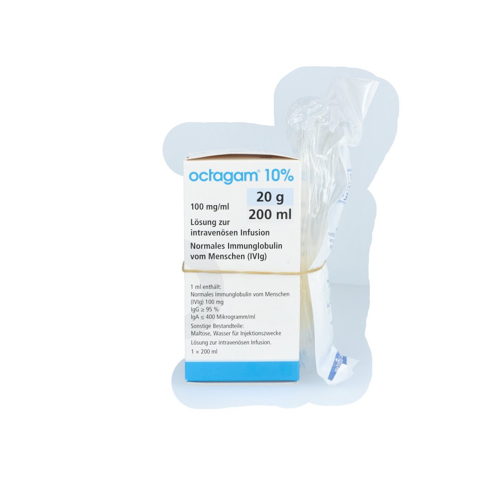 Octagam 10% 20 g Igg intravenös Lösung Infusionsflaschen 200 ml