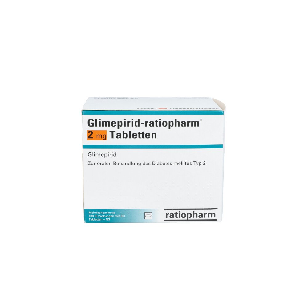 Glimepiridratiopharm 2 mg Tabletten 180 stk