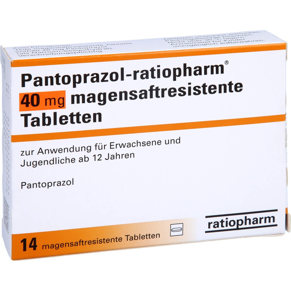 Pantoprazol-ratiopharm 40 mg magensaftresistent Tabletten 14 stk