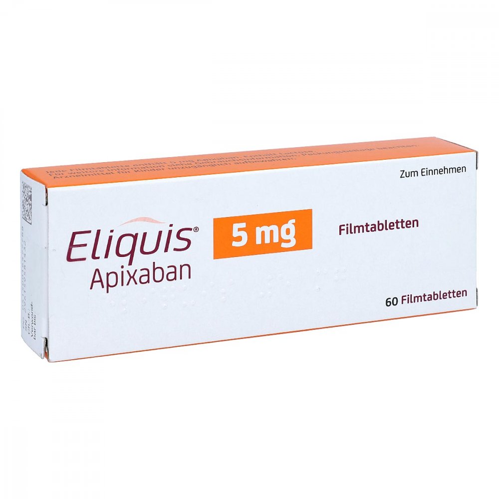 Eliquis 5 mg Filmtabletten 60 stk günstig bei