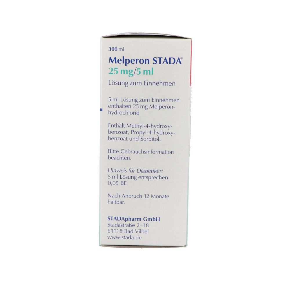 Melperon Stada 25 mg/5 ml Lösung zum Einnehmen 300 ml