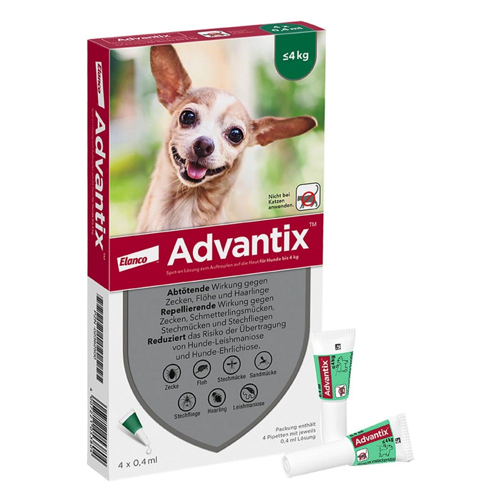 Advantix Spot-On fÃ¼r Hunde bis 4 kg