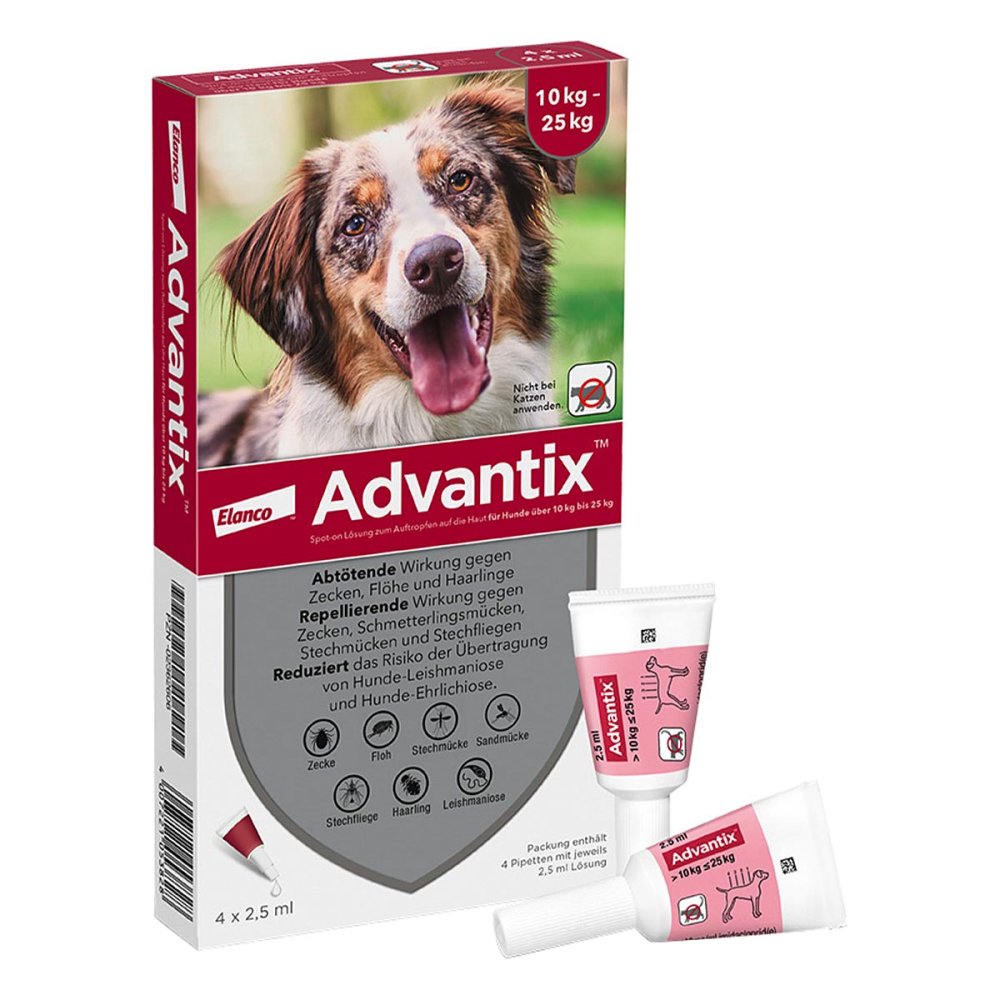 Advantix Spot-On fÃ¼r Hunde 10 bis 25 kg