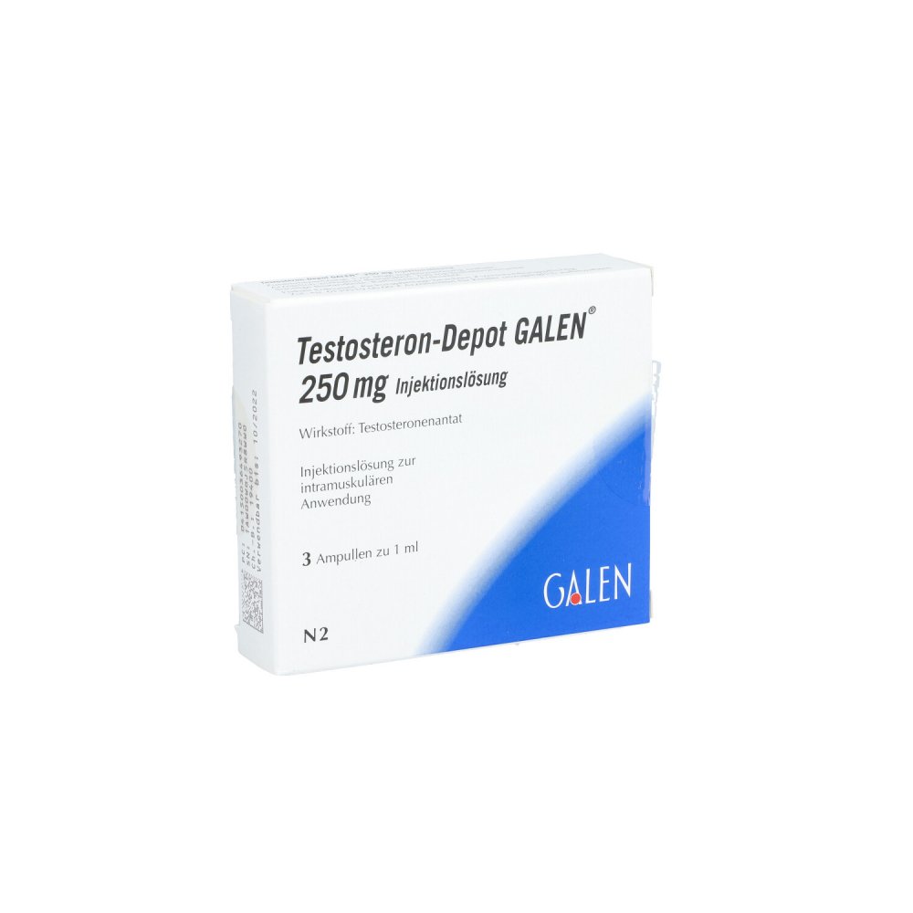 Testosteron depot Galen 250 mg Injektionslösung 3 stk