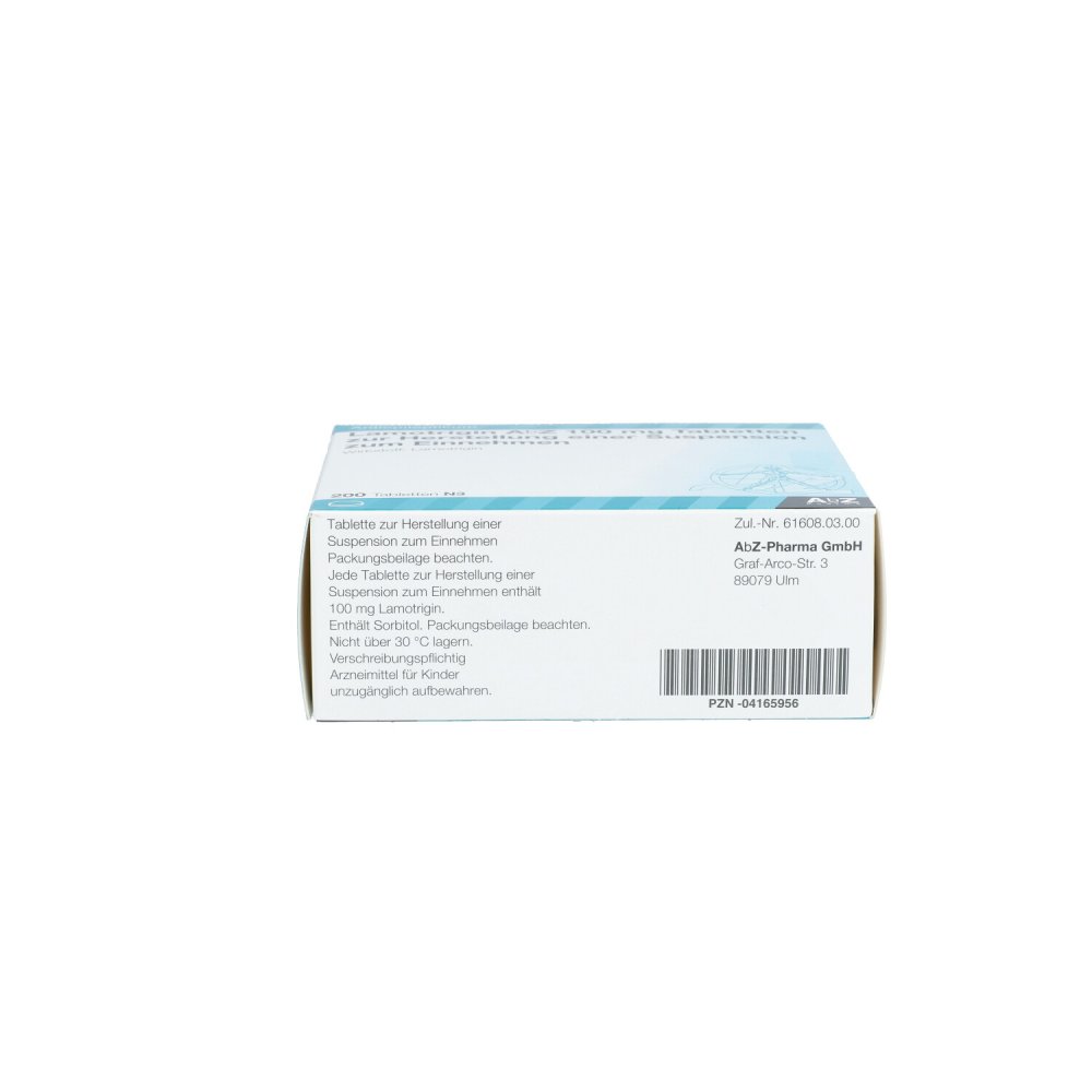 Lamotrigin Abz 100 mg Tbl.z.herst.e.susp.z.einn. 200 stk