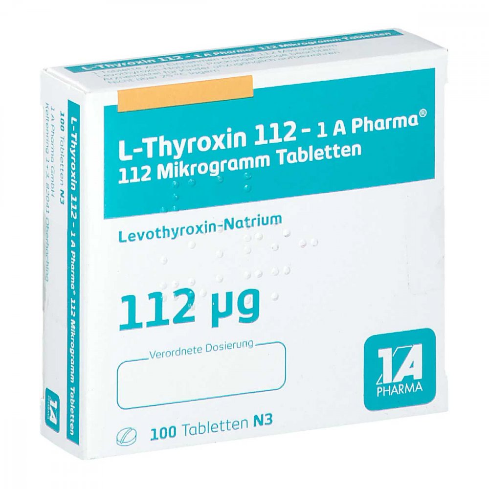 L-thyroxin 112-1a Pharma Tabletten 100 stk günstig bei apo.com