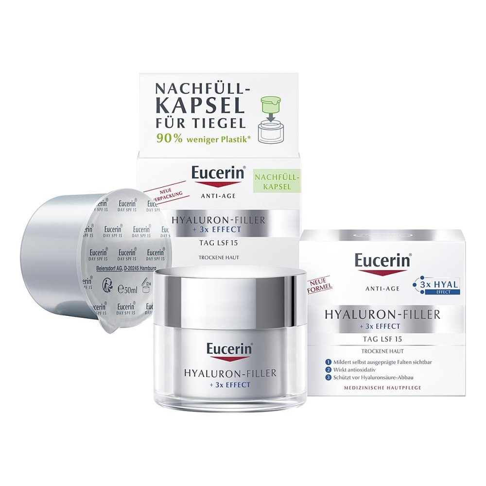 Eucerin Anti Age Hyaluron-Filler Tagespflege + Nachfüllkapsel