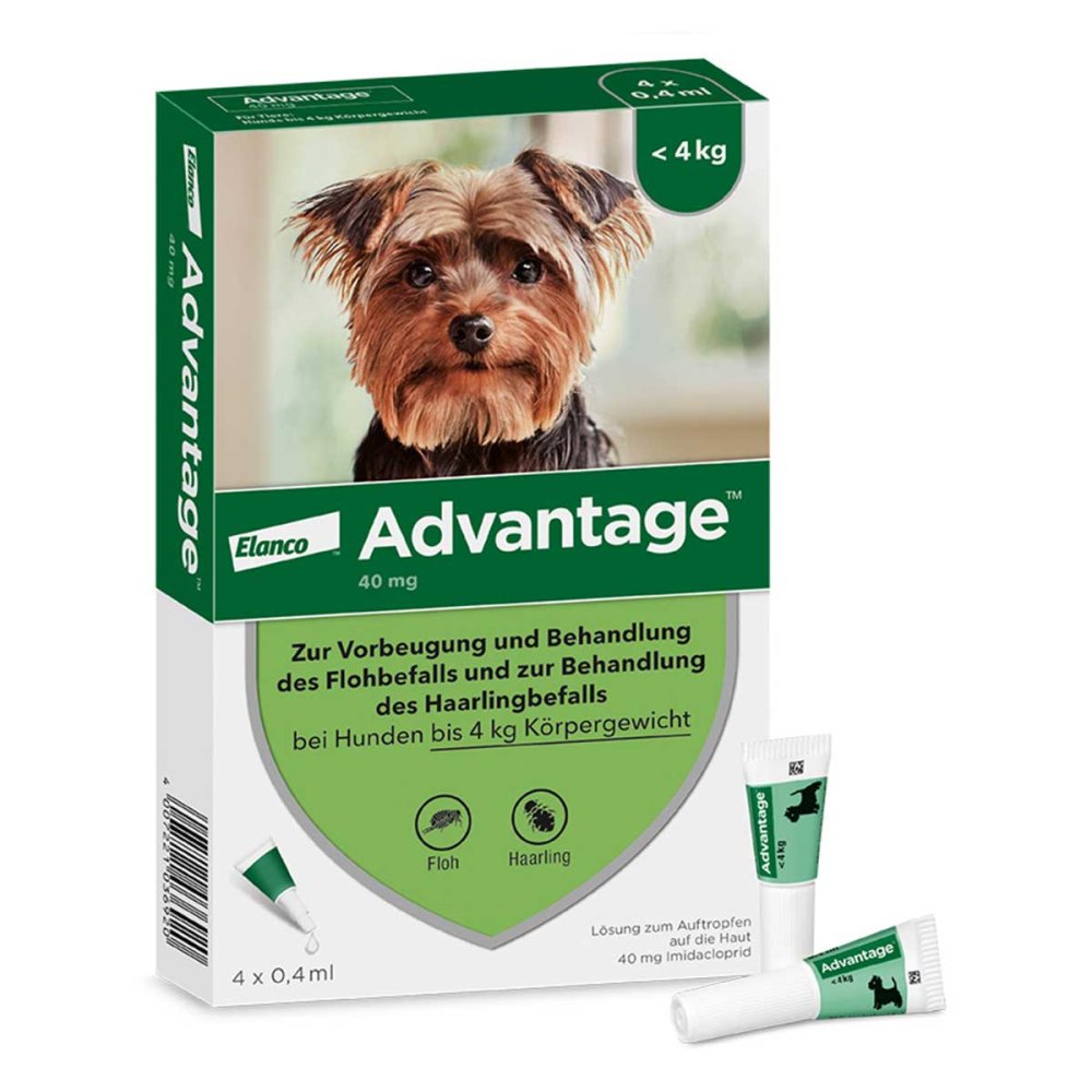 Advantage Spot-On fÃ¼r Hunde bis 4 kg