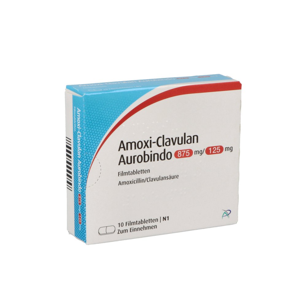 Amoxi-Clavulan Aurobindo 875mg/125mg 10 stk