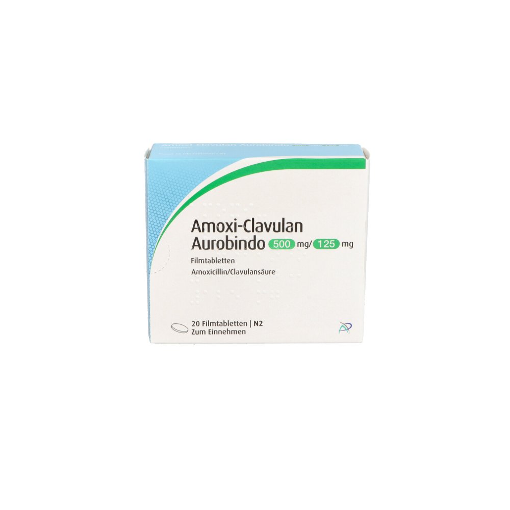 AmoxiClavulan Aurobindo 500mg/125mg 20 stk