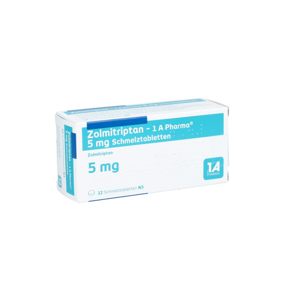 Zolmitriptan1a Pharma 5 mg Schmelztabletten 12 stk