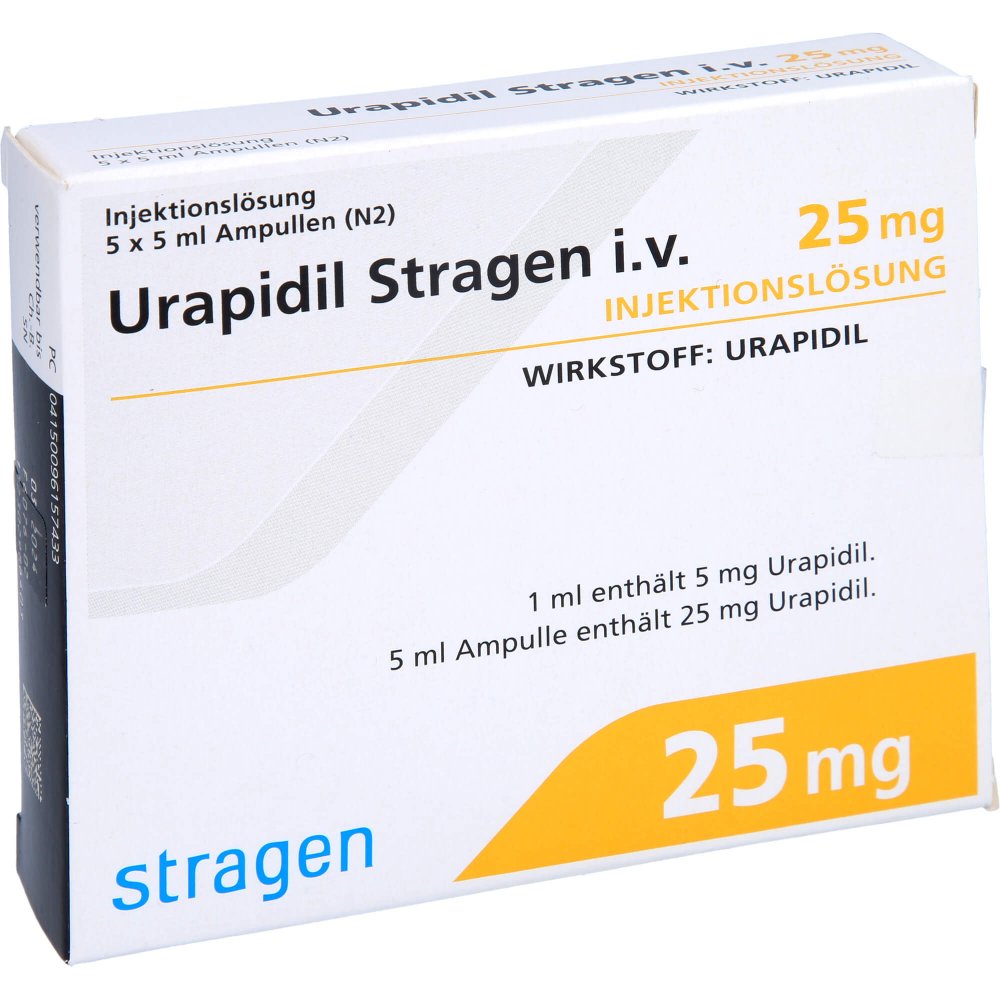 Urapidil Stragen intravenös 25 mg Ampullen 5 stk