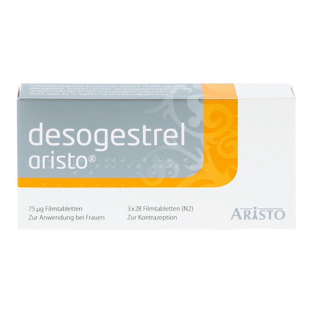 Desogestrel Aristo 75 [my]g Filmtabletten 3X28 stk