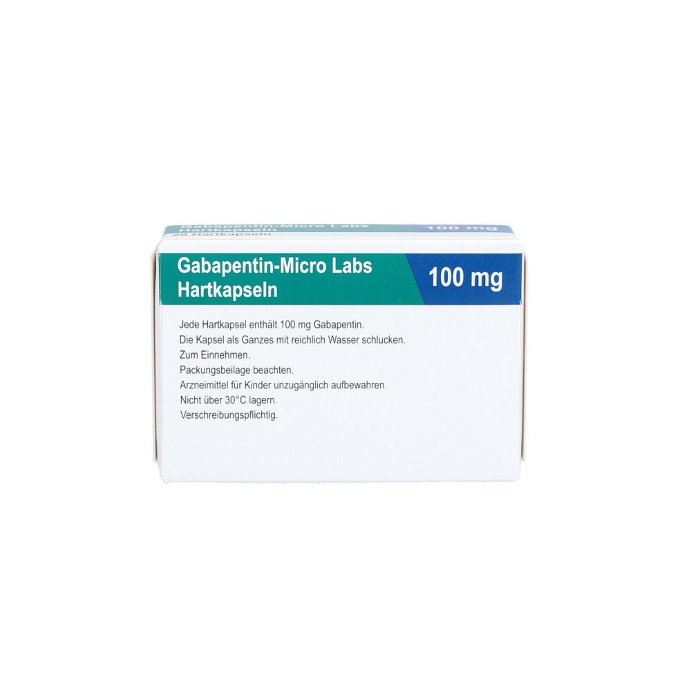 Gabapentin Micro Labs 100 mg Hartkapseln 20 stk